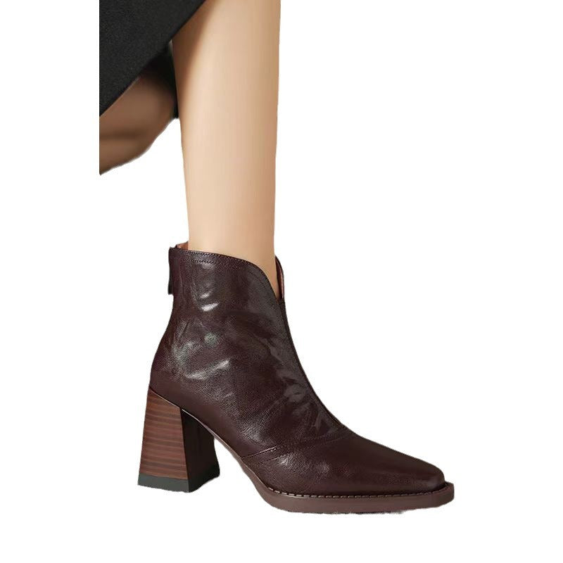 Adele™ | Square Toe Ankle Boots