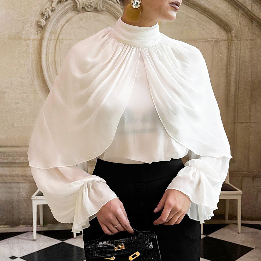 Womens Stylish Chic Turtleneck Shirt