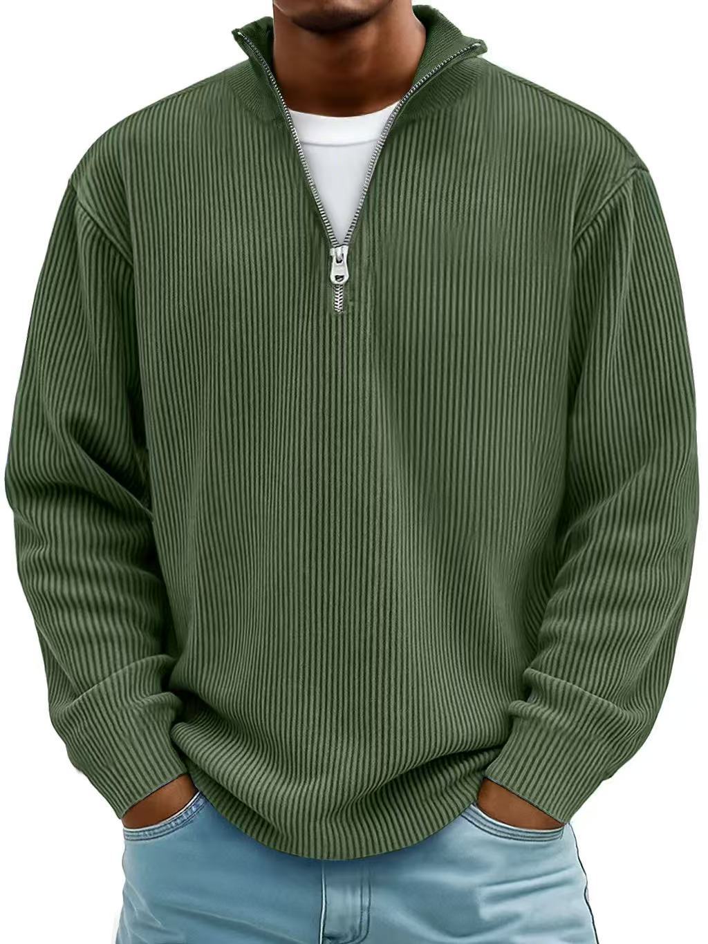Ethan - Long sleeve half zip sweater