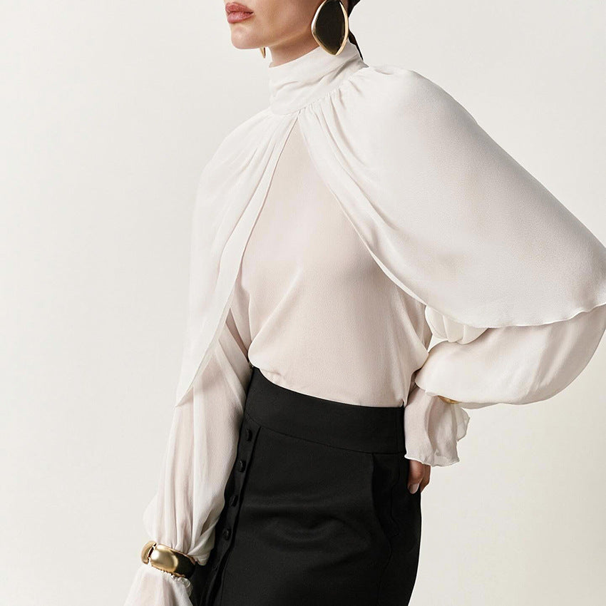 Womens Stylish Chic Turtleneck Shirt