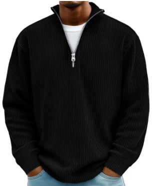 Ethan - Long sleeve half zip sweater