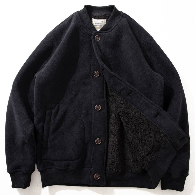 Minimalist Casual Jacket Thickened Wool
