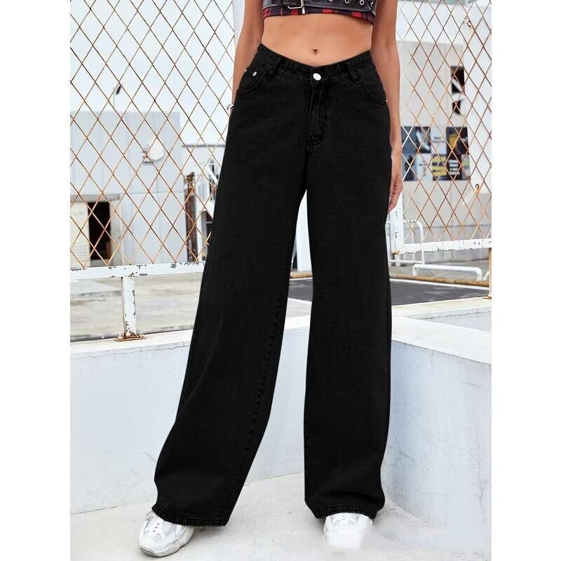 Sweet And Spicy Style High Waist Straight Jeans