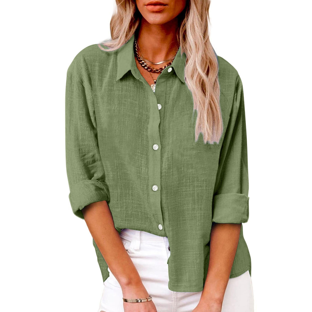 Fashionable Long-sleeve Printed Slim-fit Shirt