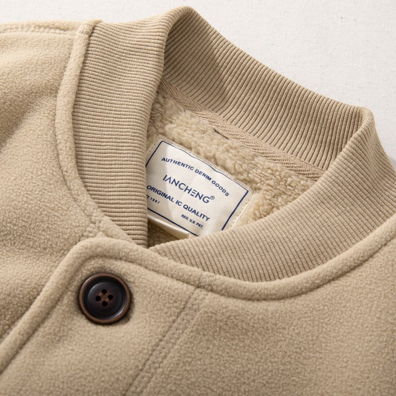 Minimalist Casual Jacket Thickened Wool