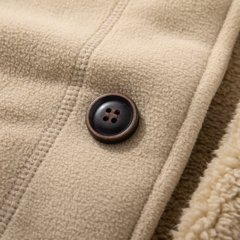 Minimalist Casual Jacket Thickened Wool
