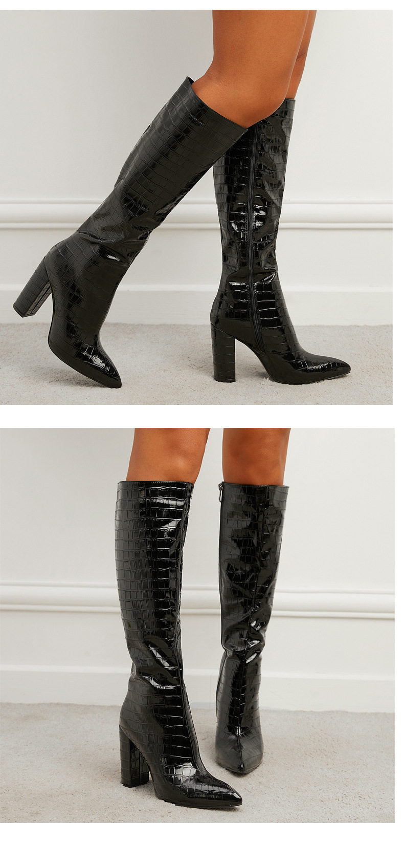 High-Heel Knight Boots