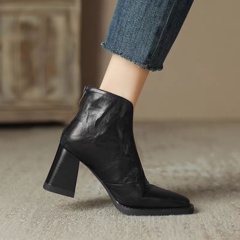 Adele™ | Square Toe Ankle Boots