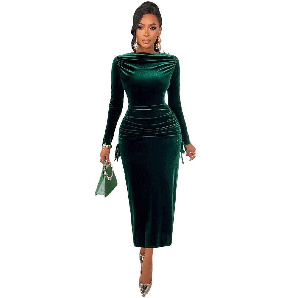 Luxury Pleated Maxi Skirt For Fallwinter