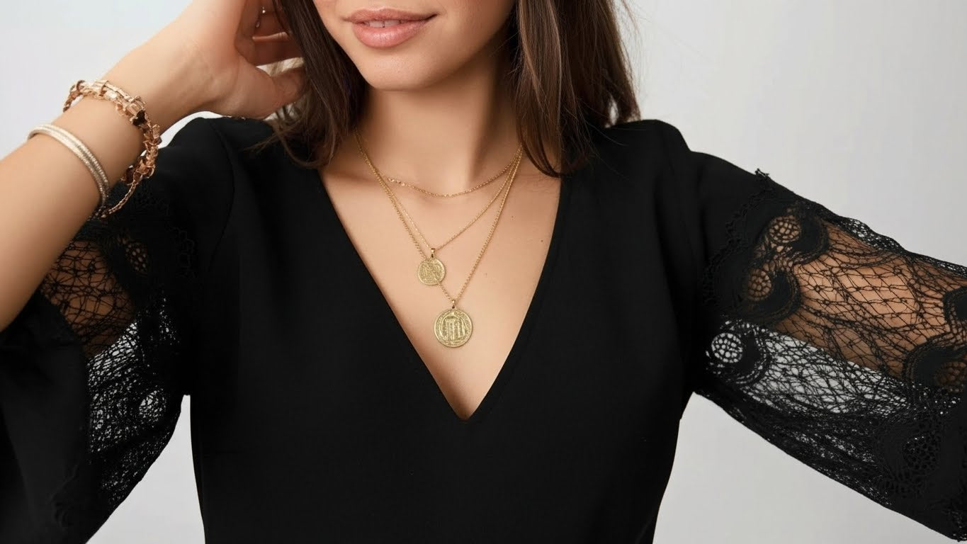 Sophie - Lace Sleeve Dress