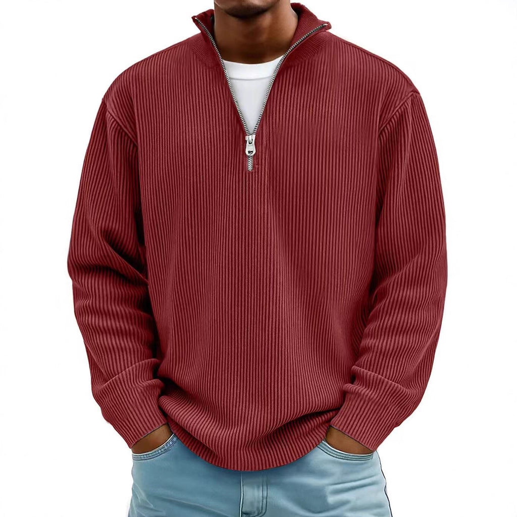 Ethan - Long sleeve half zip sweater