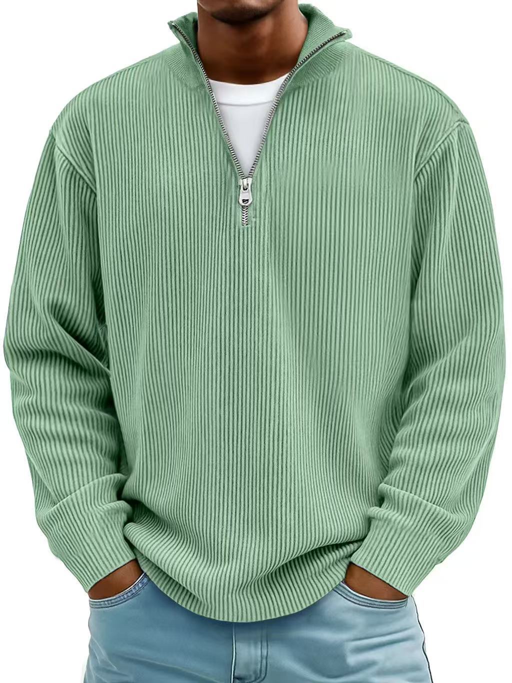 Ethan - Long sleeve half zip sweater