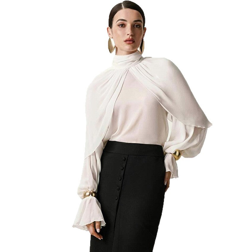 Womens Stylish Chic Turtleneck Shirt