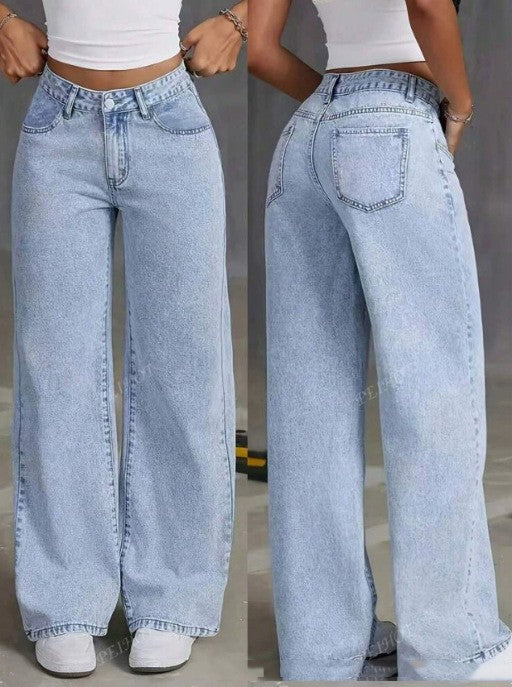 Sweet And Spicy Style High Waist Straight Jeans