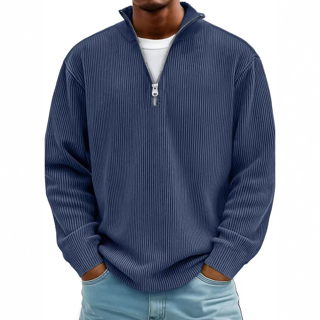 Ethan - Long sleeve half zip sweater