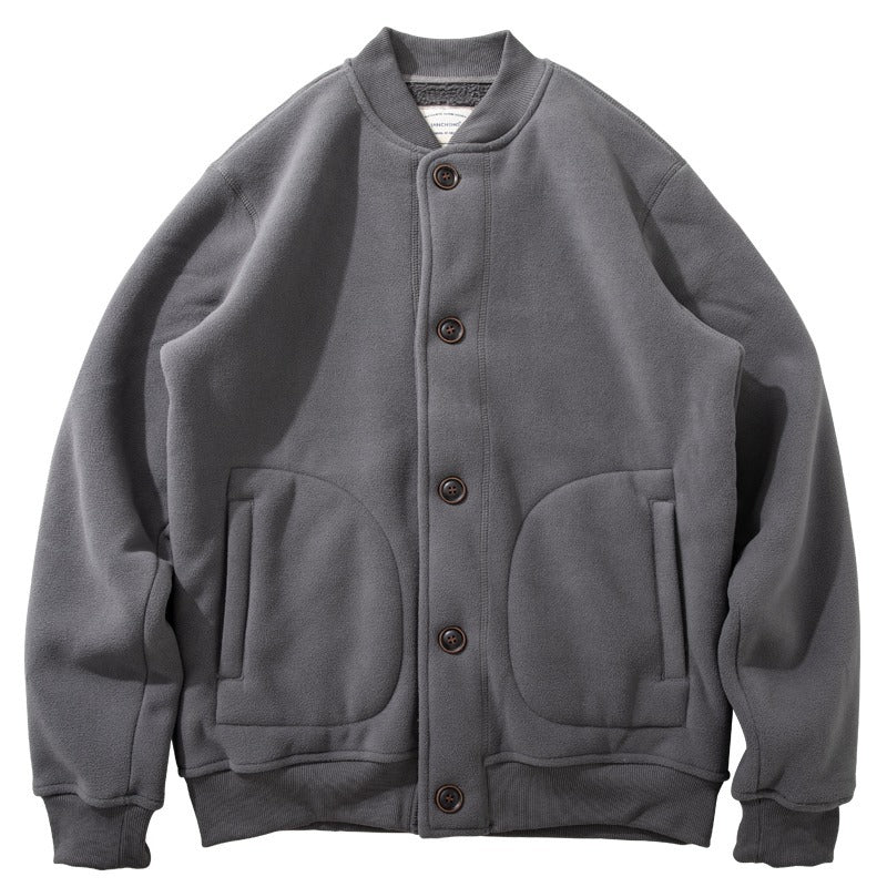 Minimalist Casual Jacket Thickened Wool
