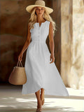 New Slim Elegant Long V-neck Dress